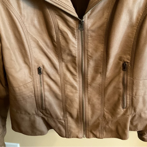 Style & Co Size XL BrownIsh Tan Lined Jacket - Picture 2 of 6